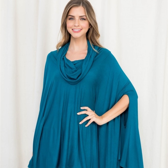 Teal Poncho - Picture 6 of 11